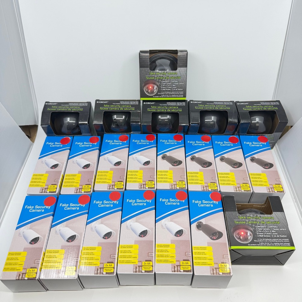 21 Pack Fake Security Camera Dummy Surveillance Bundle